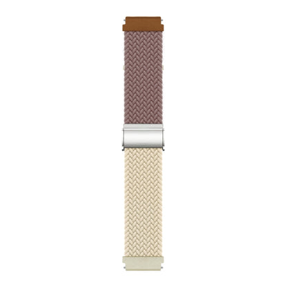 20mm Buckle Braided Nylon Watch Band(Smokey Purple Starlight) - 20mm Bands by PMC Jewellery | Online Shopping South Africa | PMC Jewellery