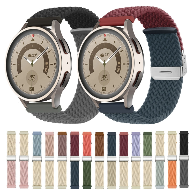 20mm Buckle Braided Nylon Watch Band(Starlight Silty Sand) - 20mm Bands by PMC TechLife | Online Shopping South Africa | PMC TechLife