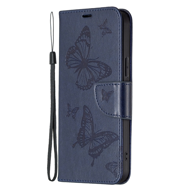 For Xiaomi Civi 3 5G Two Butterflies Embossing Leather Phone Case(Blue) - Xiaomi Cases by PMC Jewellery | Online Shopping South Africa | PMC Jewellery