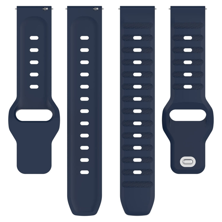 20mm Universal Dots Pattern Silicone Replacement Watch Band(Midnight Blue) - 20mm Bands by PMC Jewellery | Online Shopping South Africa | PMC Jewellery