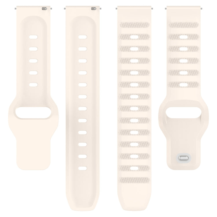 22mm Universal Dots Pattern Silicone Replacement Watch Band(Starlight Color) - 22mm Bands by PMC Jewellery | Online Shopping South Africa | PMC Jewellery