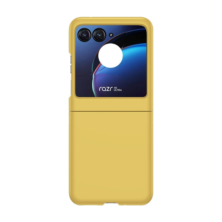 For Motorola Razr 40 Ultra / Moto Razr 2023 Skin Feel PC Phone Case(Lemon Yellow) - Motorola Cases by PMC Jewellery | Online Shopping South Africa | PMC Jewellery