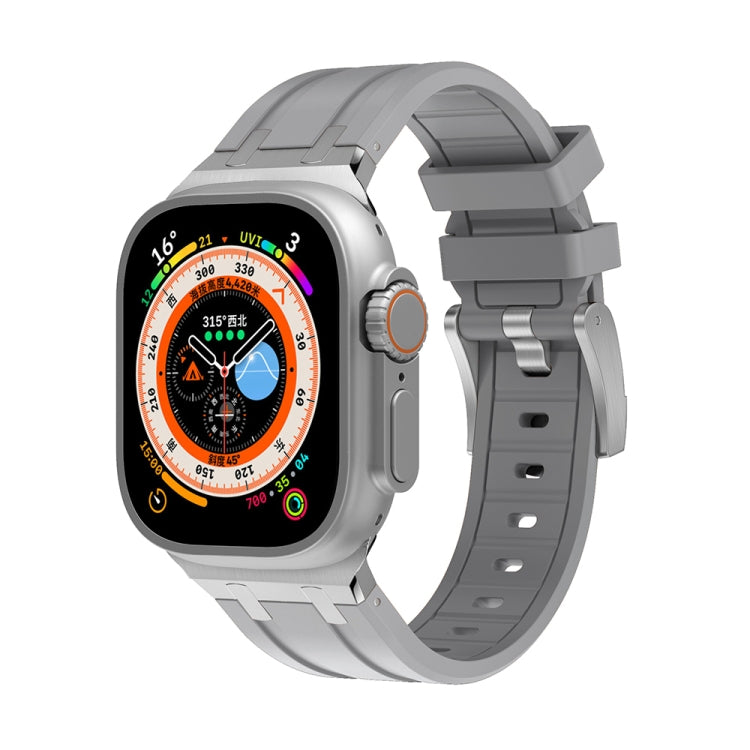 AP Silicone Watch Band For Apple Watch 6 40mm(Silver Grey) - Watch Bands by PMC TechLife | Online Shopping South Africa | PMC TechLife