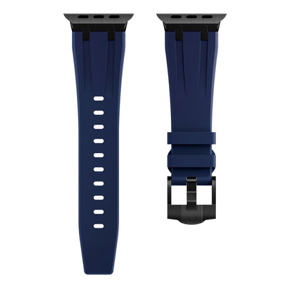 AP Silicone Watch Band For Apple Watch 6 44mm(Black Blue) - Watch Bands by PMC Jewellery | Online Shopping South Africa | PMC Jewellery