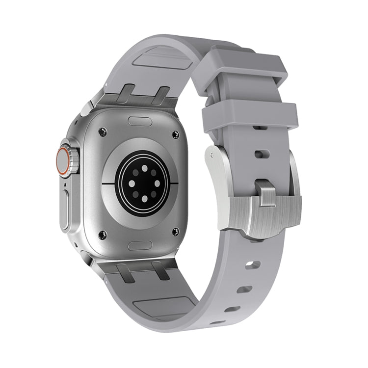 AP Silicone Watch Band For Apple Watch 6 44mm(Silver Grey) - Watch Bands by PMC TechLife | Online Shopping South Africa | PMC TechLife