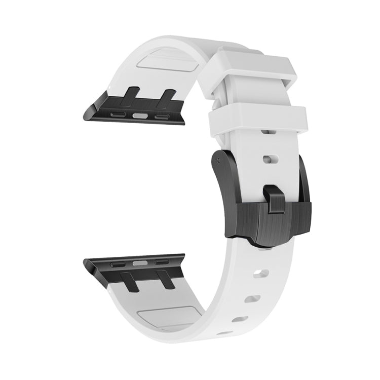 AP Silicone Watch Band For Apple Watch 4 40mm(Black White) - Watch Bands by PMC TechLife | Online Shopping South Africa | PMC TechLife