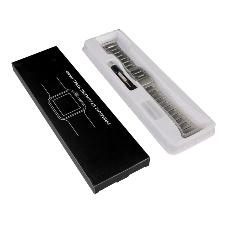 Double Rows Metal Watch Band For Apple Watch 6 44mm(Black) - Watch Bands by PMC TechLife | Online Shopping South Africa | PMC TechLife