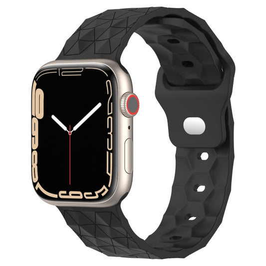 Football Texture Silicone Watch Band For Apple Watch 8 41mm(Dark Grey) - Watch Bands by PMC Jewellery | Online Shopping South Africa | PMC Jewellery