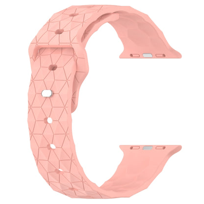 Football Texture Silicone Watch Band For Apple Watch SE 40mm(Pink) - Watch Bands by PMC Jewellery | Online Shopping South Africa | PMC Jewellery