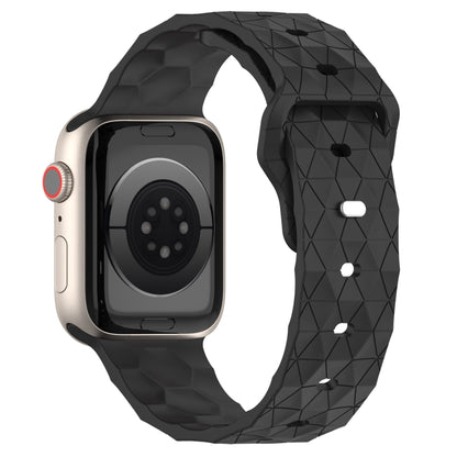 Football Texture Silicone Watch Band For Apple Watch 6 40mm(Dark Grey) - Watch Bands by PMC Jewellery | Online Shopping South Africa | PMC Jewellery