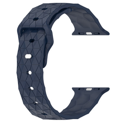 Football Texture Silicone Watch Band For Apple Watch 6 40mm(Midnight Blue) - Watch Bands by PMC Jewellery | Online Shopping South Africa | PMC Jewellery