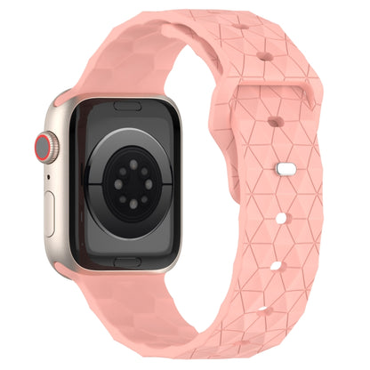 Football Texture Silicone Watch Band For Apple Watch 6 44mm(Pink) - Watch Bands by PMC Jewellery | Online Shopping South Africa | PMC Jewellery