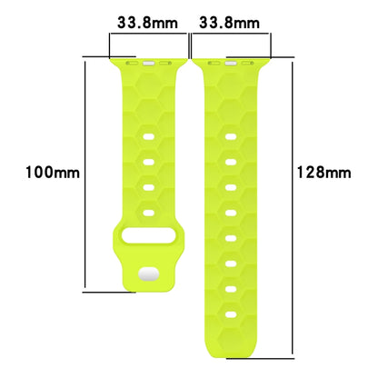 Football Texture Silicone Watch Band For Apple Watch 5 40mm(Orange) - Watch Bands by PMC Jewellery | Online Shopping South Africa | PMC Jewellery