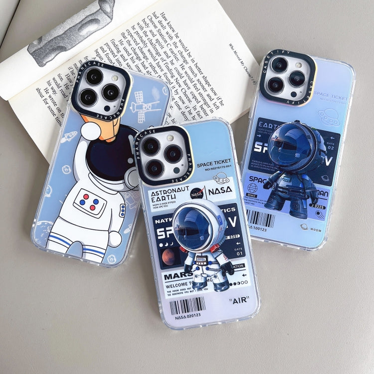 For iPhone 11 Astronaut Pattern Shockproof PC Protective Phone Case(Black) - iPhone 11 Cases by PMC Jewellery | Online Shopping South Africa | PMC Jewellery