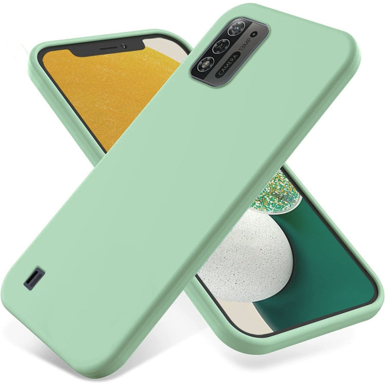 For ZTE Blade A52 Lite Pure Color Liquid Silicone Shockproof Phone Case(Green) - ZTE Cases by PMC Jewellery | Online Shopping South Africa | PMC Jewellery