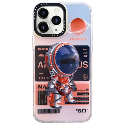 For iPhone 12 Pro Mechanical Astronaut Pattern TPU Phone Case(Orange) - iPhone 12 / 12 Pro Cases by PMC Jewellery | Online Shopping South Africa | PMC Jewellery