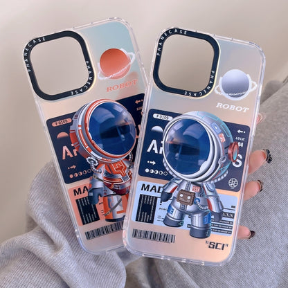 For iPhone 13 Pro Max Mechanical Astronaut Pattern TPU Phone Case(Orange) - iPhone 13 Pro Max Cases by PMC Jewellery | Online Shopping South Africa | PMC Jewellery