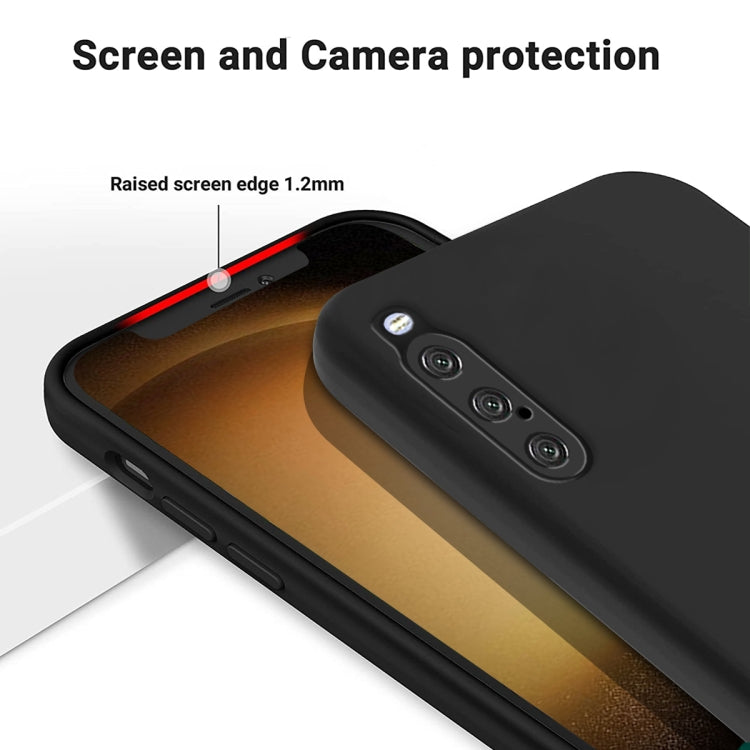 For Sony Xperia 10 V Pure Color Liquid Silicone Shockproof Phone Case(Black) - Sony Cases by PMC TechLife | Online Shopping South Africa | PMC TechLife | Buy Now Pay Later Mobicred