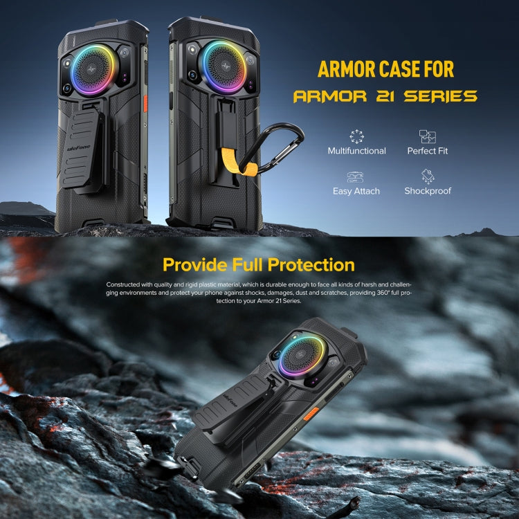 For Ulefone Armor 21 Ulefone Back Clip Phone Case with Carabiner(Black) - free shipping - PMC TechLife - Order now!