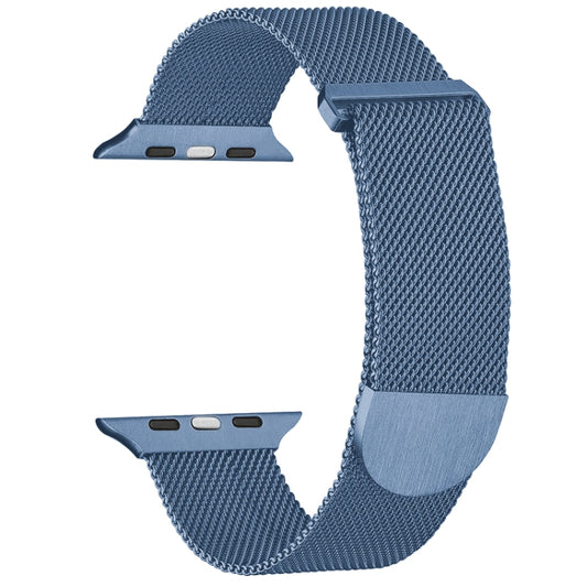 For Apple Watch Ultra 49mm Milanese Metal Magnetic Watch Band(Blue) - Watch Bands by PMC Jewellery | Online Shopping South Africa | PMC Jewellery