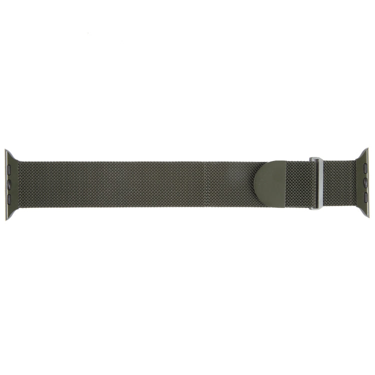 For Apple Watch Ultra 49mm Milanese Metal Magnetic Watch Band(Army Green) - Watch Bands by PMC Jewellery | Online Shopping South Africa | PMC Jewellery