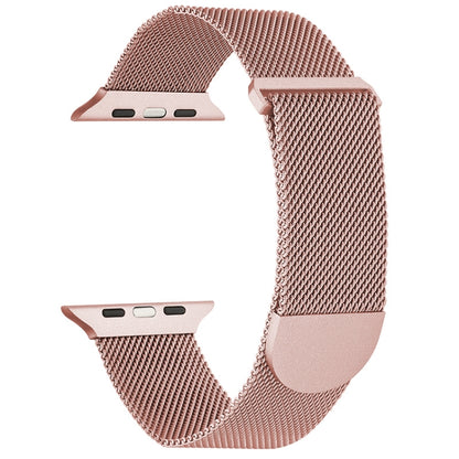 For Apple Watch Ultra 49mm Milanese Metal Magnetic Watch Band(Pink) - Watch Bands by PMC Jewellery | Online Shopping South Africa | PMC Jewellery