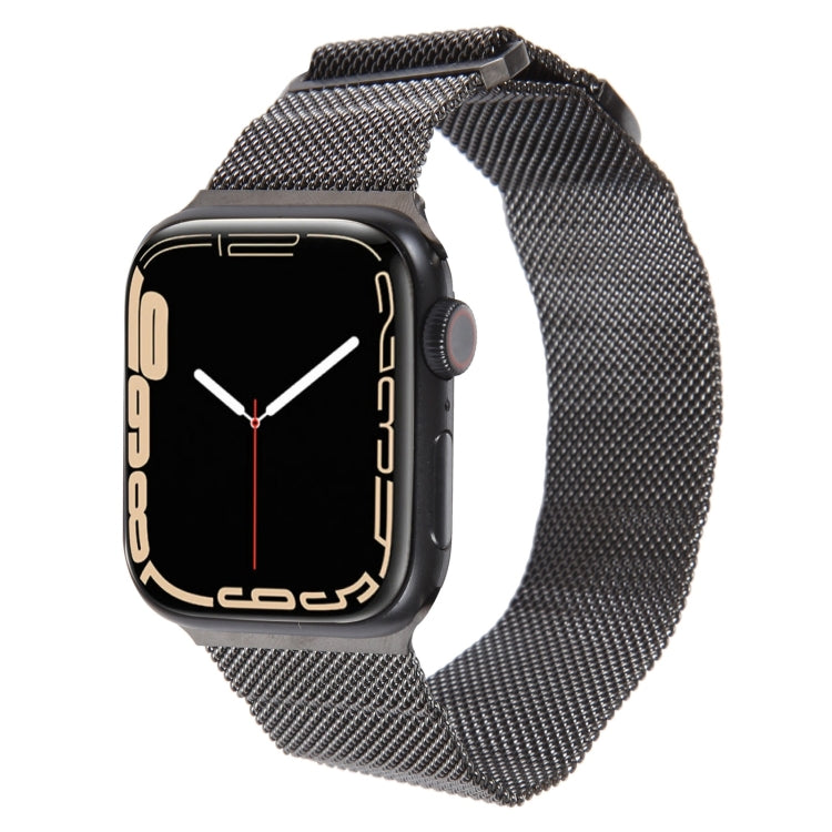 For Apple Watch 8 41mm Milanese Metal Magnetic Watch Band(Gunmetal) - Watch Bands by PMC Jewellery | Online Shopping South Africa | PMC Jewellery