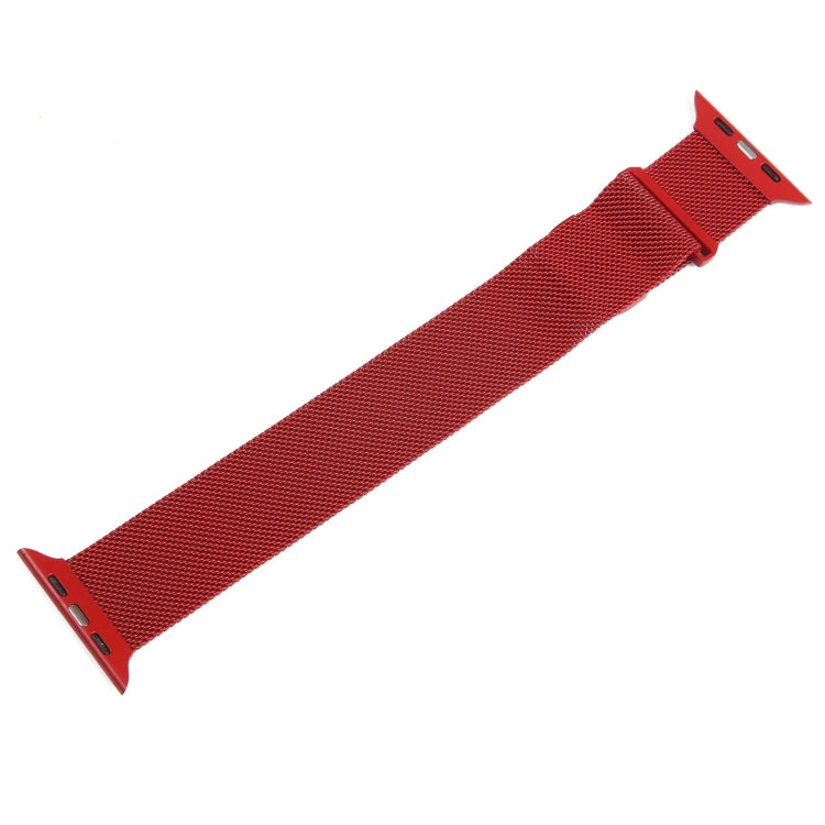 For Apple Watch 8 41mm Milanese Metal Magnetic Watch Band(Red) - Watch Bands by PMC Jewellery | Online Shopping South Africa | PMC Jewellery