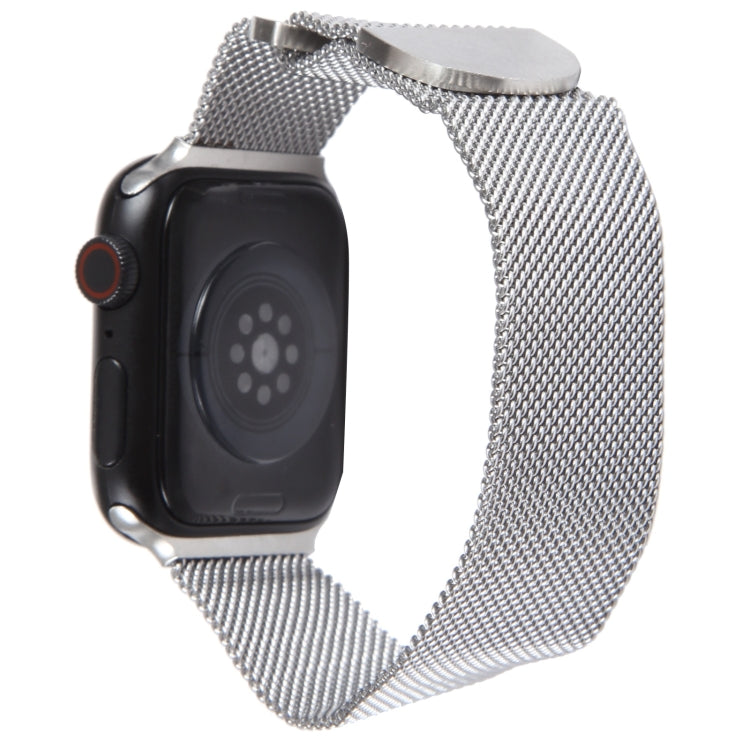 For Apple Watch SE 2022 40mm Milanese Metal Magnetic Watch Band(Silver) - Watch Bands by PMC Jewellery | Online Shopping South Africa | PMC Jewellery