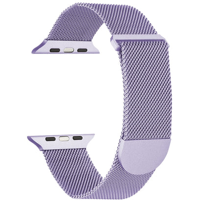 For Apple Watch SE 2022 44mm Milanese Metal Magnetic Watch Band(Lavender Purple) - Watch Bands by PMC Jewellery | Online Shopping South Africa | PMC Jewellery