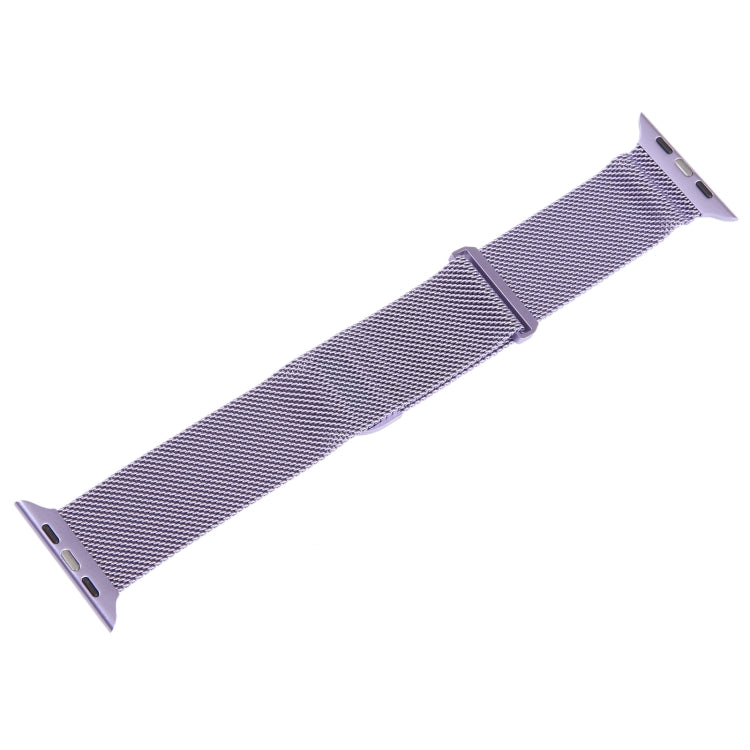 For Apple Watch SE 2022 44mm Milanese Metal Magnetic Watch Band(Lavender Purple) - Watch Bands by PMC Jewellery | Online Shopping South Africa | PMC Jewellery