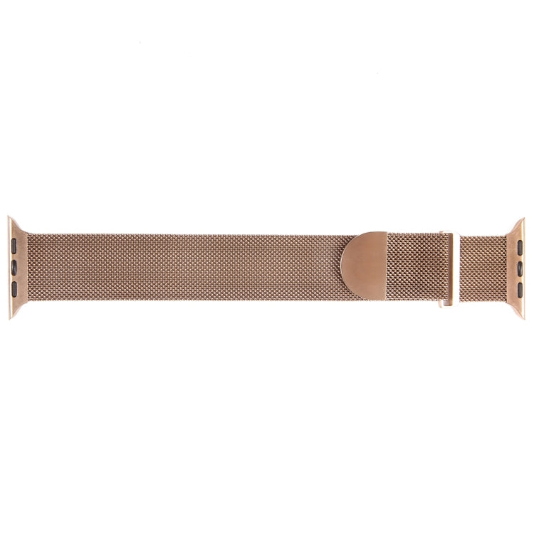 For Apple Watch 7 45mm Milanese Metal Magnetic Watch Band(Rose Gold) - Watch Bands by PMC Jewellery | Online Shopping South Africa | PMC Jewellery