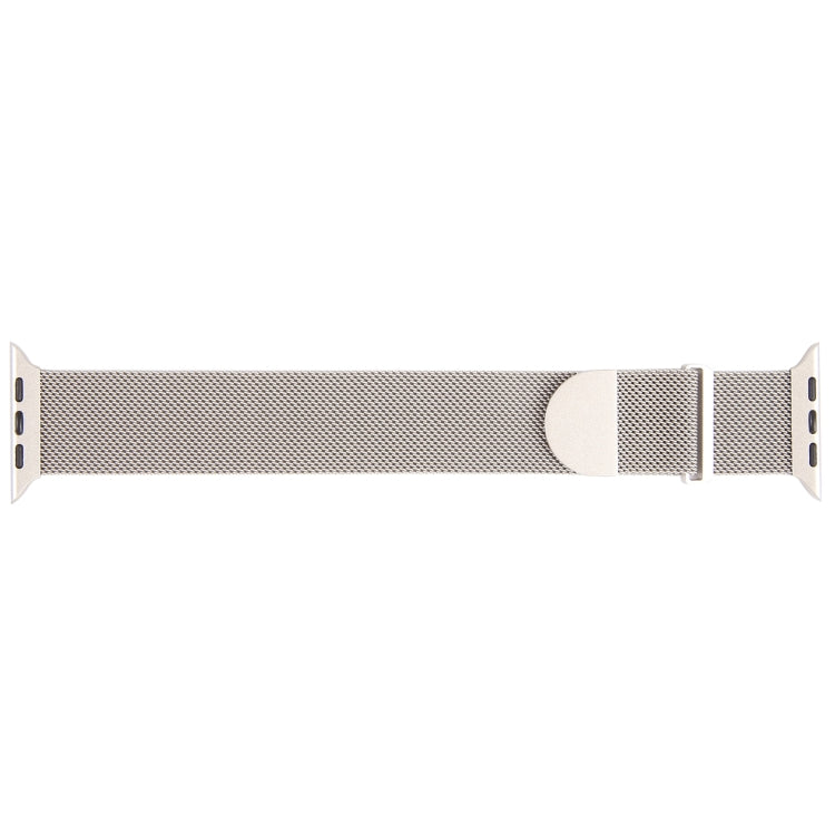 For Apple Watch SE 40mm Milanese Metal Magnetic Watch Band(Starlight) - Watch Bands by PMC Jewellery | Online Shopping South Africa | PMC Jewellery