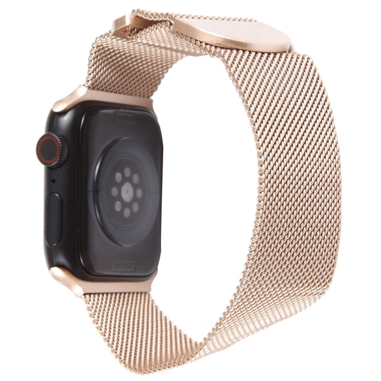 For Apple Watch SE 40mm Milanese Metal Magnetic Watch Band(Retro Gold) - Watch Bands by PMC Jewellery | Online Shopping South Africa | PMC Jewellery