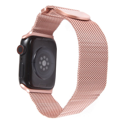 For Apple Watch SE 40mm Milanese Metal Magnetic Watch Band(Pink) - Watch Bands by PMC Jewellery | Online Shopping South Africa | PMC Jewellery