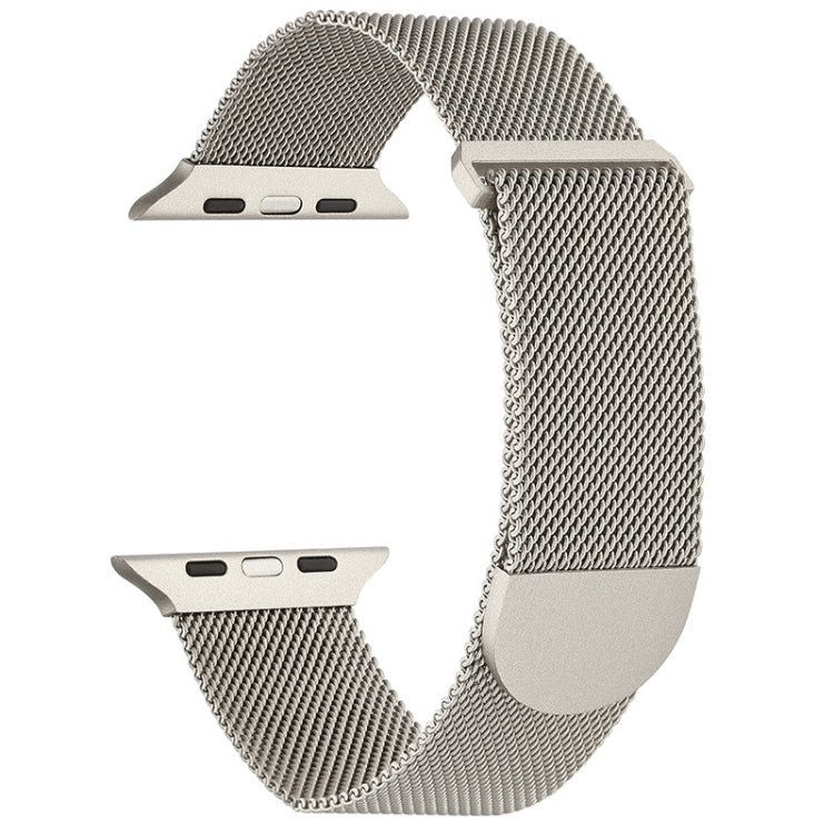 For Apple Watch 6 44mm Milanese Metal Magnetic Watch Band(Starlight) - Watch Bands by PMC Jewellery | Online Shopping South Africa | PMC Jewellery