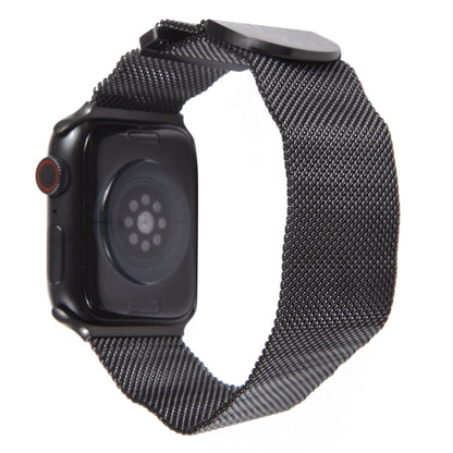 For Apple Watch 6 44mm Milanese Metal Magnetic Watch Band(Black) - Watch Bands by PMC Jewellery | Online Shopping South Africa | PMC Jewellery