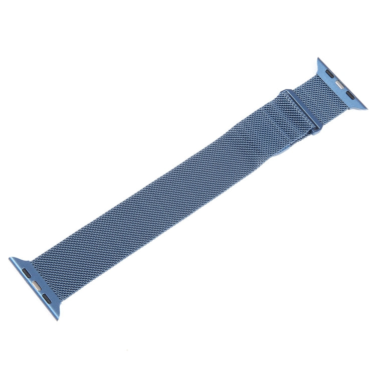 For Apple Watch 4 40mm Milanese Metal Magnetic Watch Band(Blue) - Watch Bands by PMC Jewellery | Online Shopping South Africa | PMC Jewellery