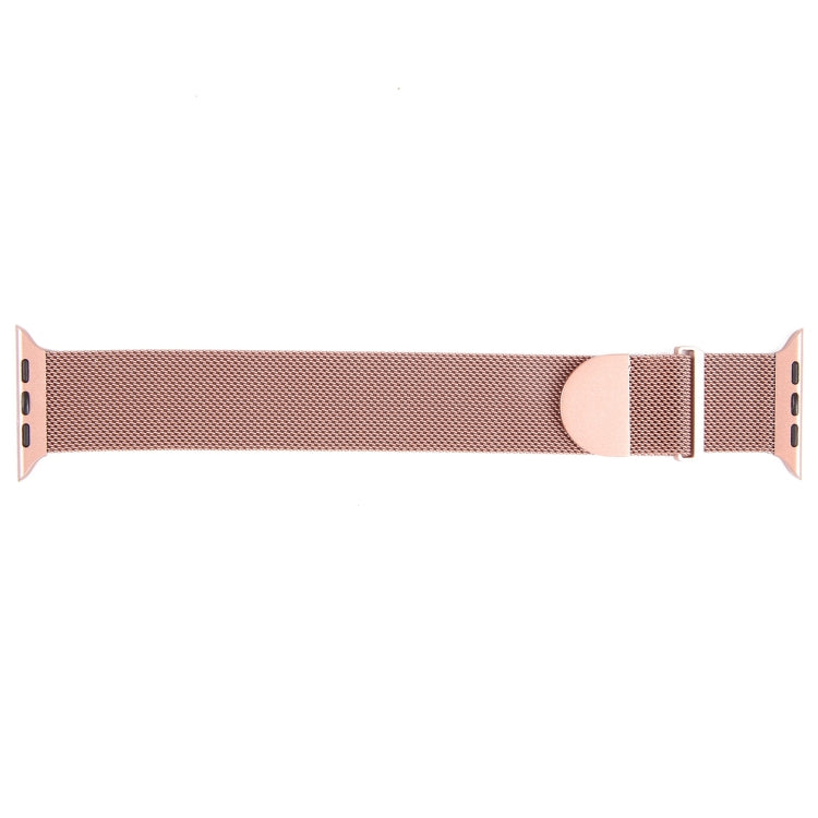 For Apple Watch 4 40mm Milanese Metal Magnetic Watch Band(Pink) - Watch Bands by PMC Jewellery | Online Shopping South Africa | PMC Jewellery