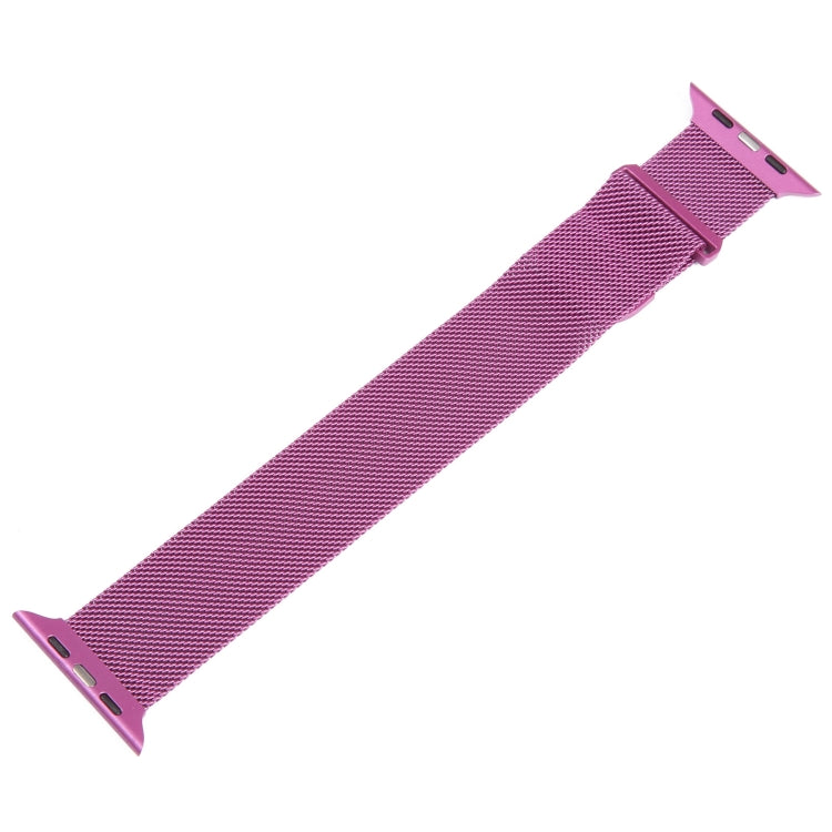 For Apple Watch 4 44mm Milanese Metal Magnetic Watch Band(Purple) - Watch Bands by PMC Jewellery | Online Shopping South Africa | PMC Jewellery