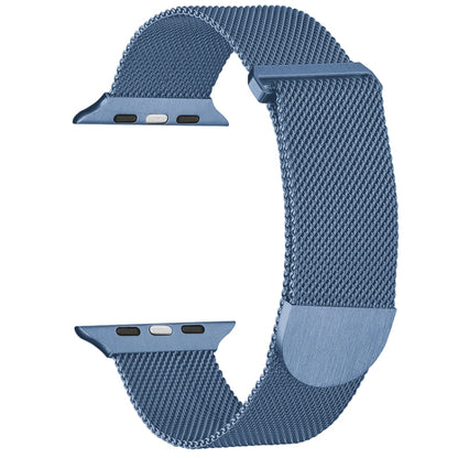 For Apple Watch 4 44mm Milanese Metal Magnetic Watch Band(Blue) - Watch Bands by PMC Jewellery | Online Shopping South Africa | PMC Jewellery