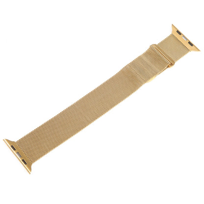 For Apple Watch 3 38mm Milanese Metal Magnetic Watch Band(Gold) - Watch Bands by PMC Jewellery | Online Shopping South Africa | PMC Jewellery