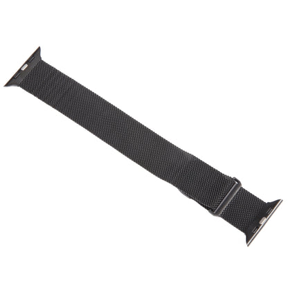 For Apple Watch 2 42mm Milanese Metal Magnetic Watch Band(Black) - Watch Bands by PMC Jewellery | Online Shopping South Africa | PMC Jewellery