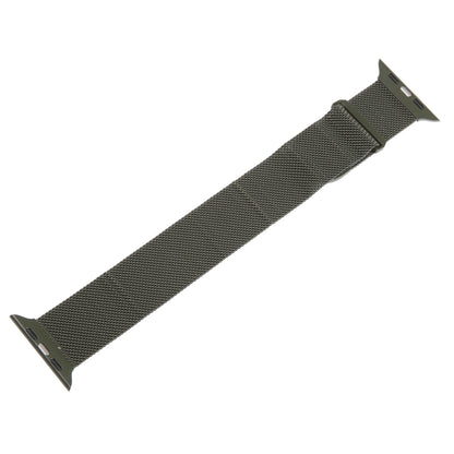 For Apple Watch 2 42mm Milanese Metal Magnetic Watch Band(Army Green) - Watch Bands by PMC Jewellery | Online Shopping South Africa | PMC Jewellery