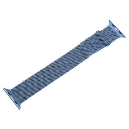 For Apple Watch 38mm Milanese Metal Magnetic Watch Band(Blue) - Watch Bands by PMC Jewellery | Online Shopping South Africa | PMC Jewellery