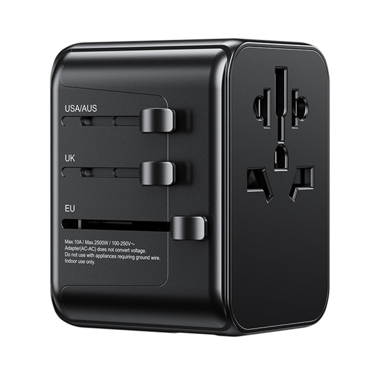 WK WP-U03 30W Multi Plug Travel Charger(Black) - Plug Adaptor by WK | Online Shopping South Africa | PMC Jewellery | Buy Now Pay Later Mobicred