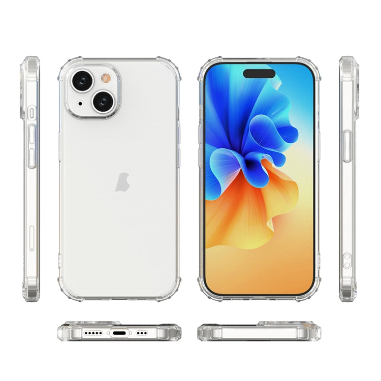 For iPhone 15 Four-Corner Shockproof Clear TPU Phone Case(Transparent) - iPhone 15 Cases by PMC Jewellery | Online Shopping South Africa | PMC Jewellery