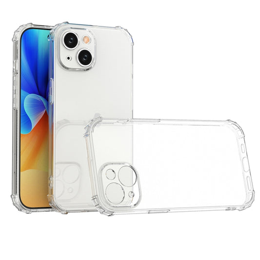 For iPhone 15 Plus Four-Corner Shockproof Clear TPU Phone Case(Transparent) - iPhone 15 Plus Cases by PMC Jewellery | Online Shopping South Africa | PMC Jewellery