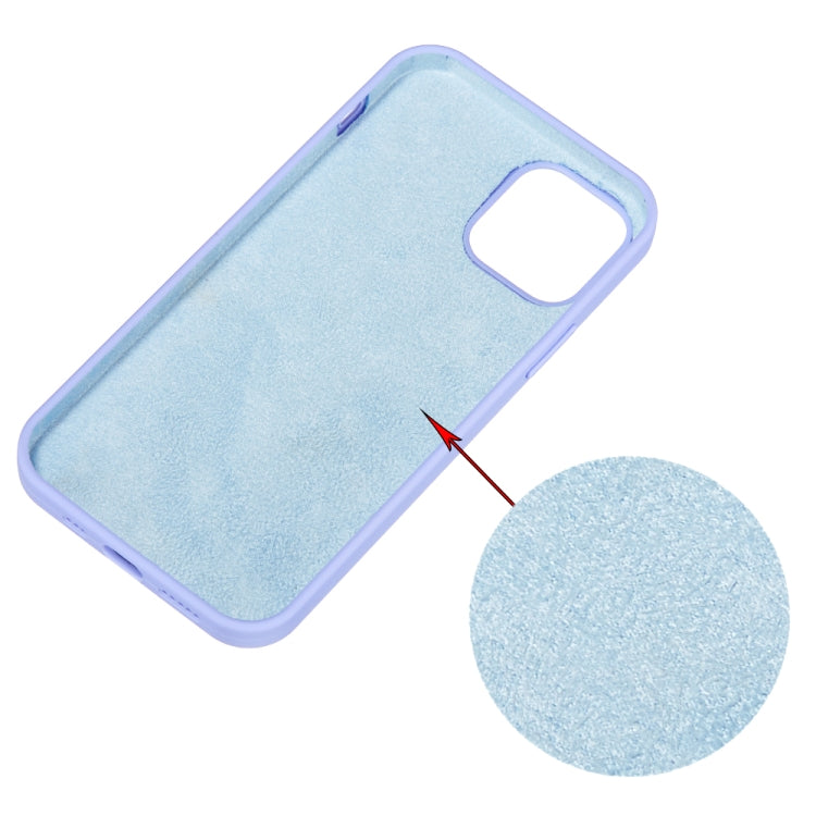 For iPhone 15 Solid Color Silicone Phone Case(Purple) - iPhone 15 Cases by PMC TechLife | Online Shopping South Africa | PMC TechLife