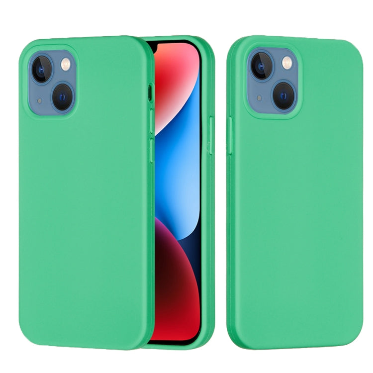 For iPhone 15 Solid Color Silicone Phone Case(Green) - iPhone 15 Cases by PMC TechLife | Online Shopping South Africa | PMC TechLife